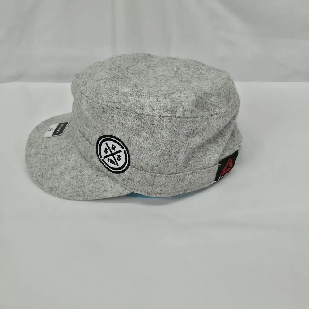 Reebok UFC Womens Military Cadet Hat OSFA Gray Wool Blend Snapback Streetwear